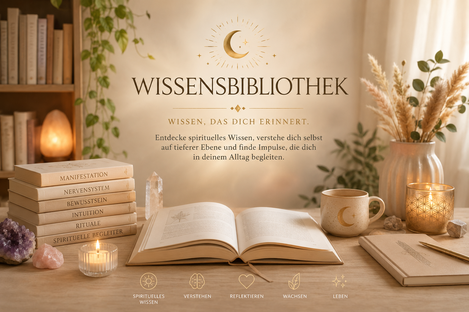 Warmes spirituelles Leseparadies